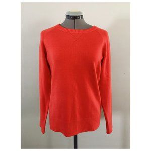 French Connection Sweatshirt Sweater in Hot Coral Sz M